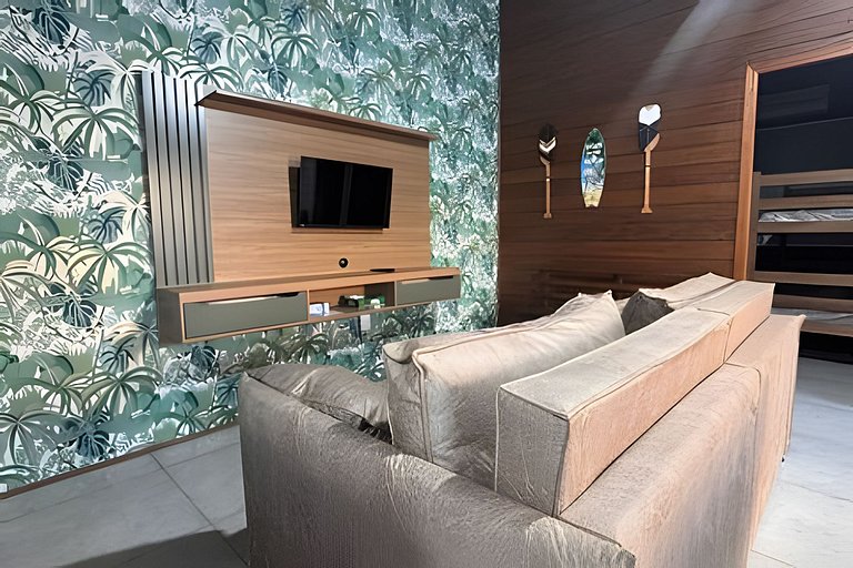Linda casa na praia com piscina para 6 pessoas.